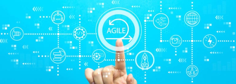 cool graphic with word agile in middle